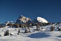 To the alp of Siusi by cable car and chair lift