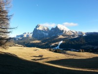 En Alpe di Siusi en teleférico y telesilla